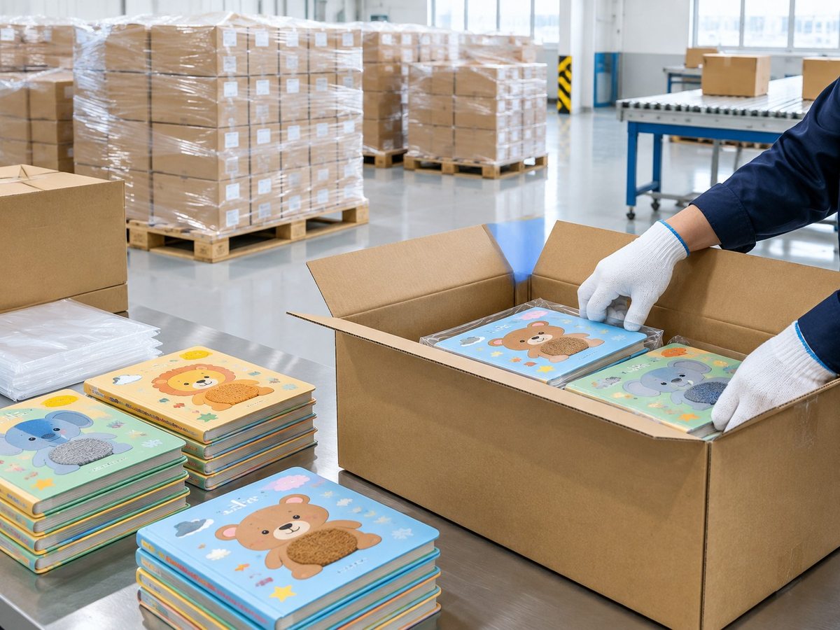 Pop-up, 3D & Touch-and-Feel Book Printing packed for export shipping