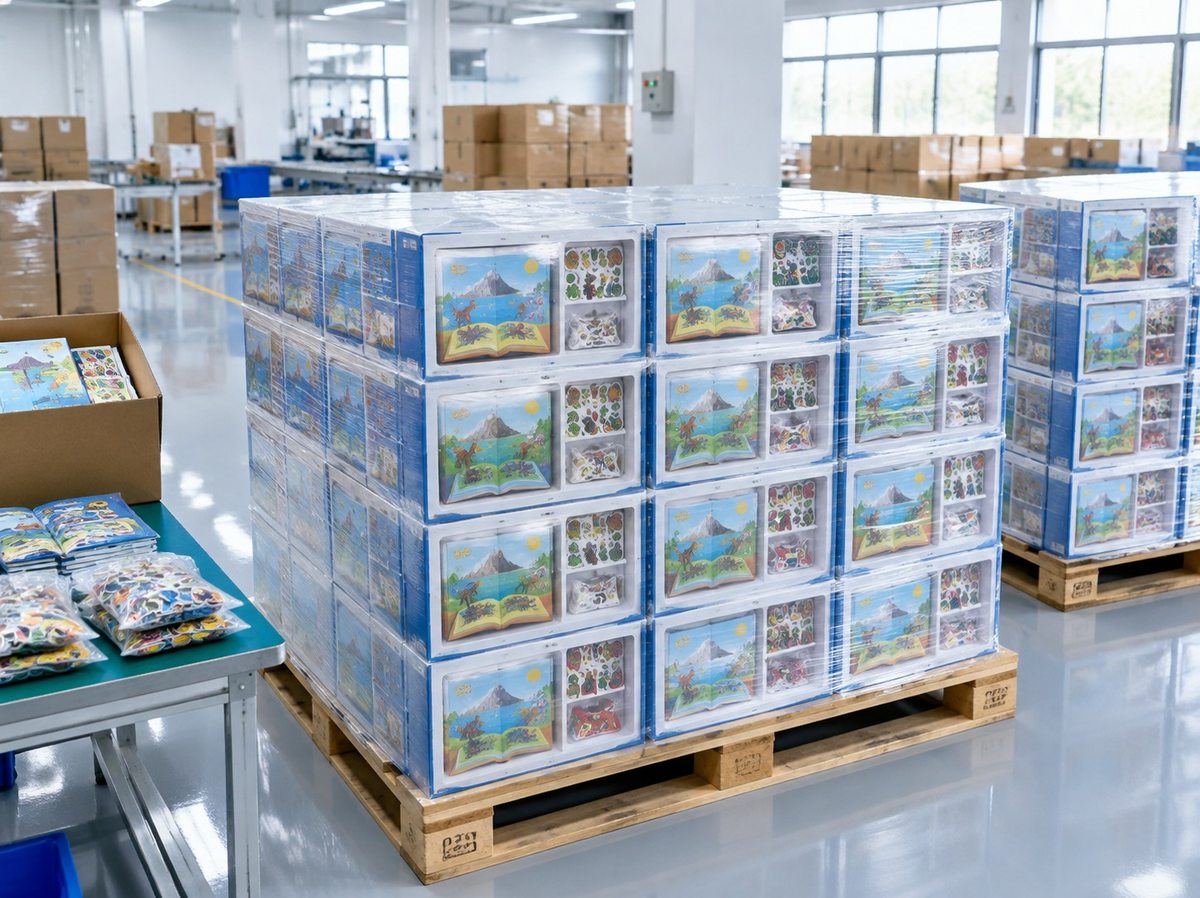 Magnet & Toy Book Printing packed for export shipping