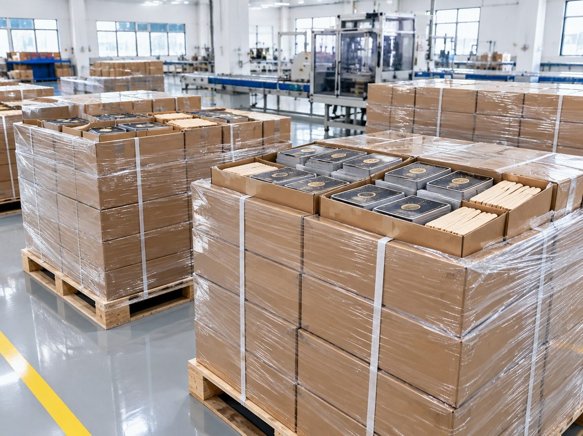 Custom Scratch Card Printing packed for export shipping