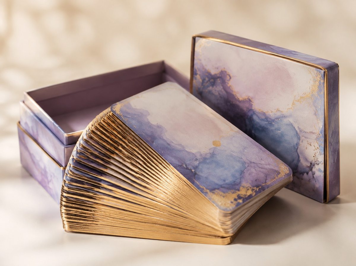 Deluxe Affirmation Deck — Painted Edges