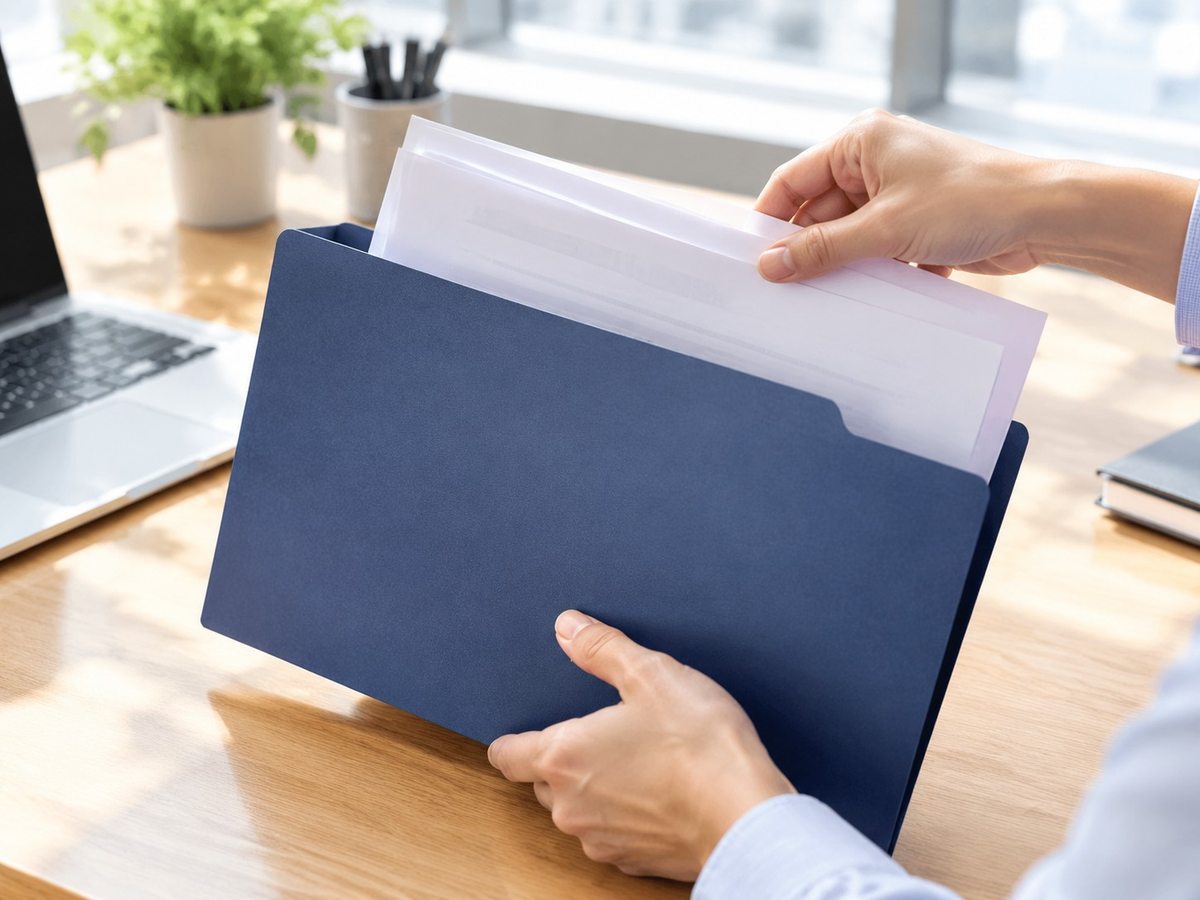 Custom File Folder & Organizer Printing in real use